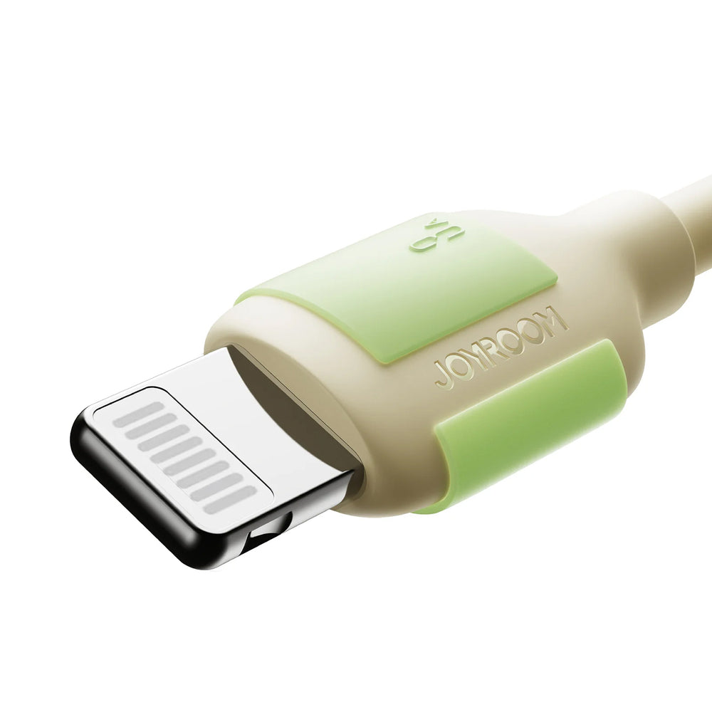 Joyroom S-A53 3A USB-A Cable - Lightning with Fluorescent Tip 2m - Beige