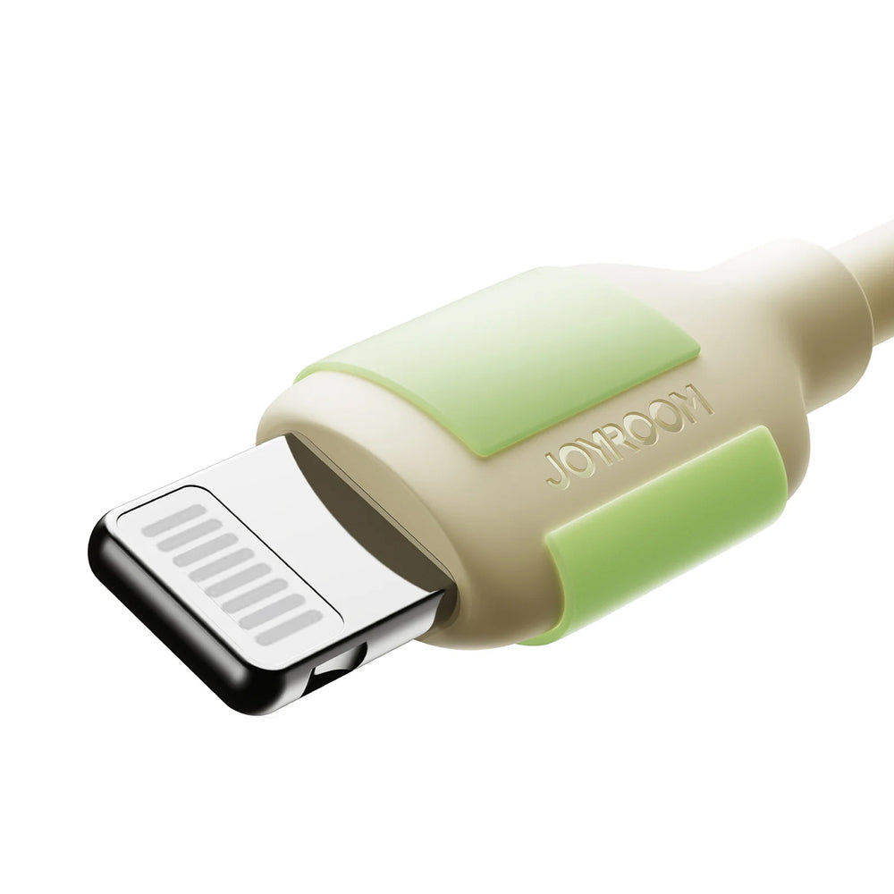 Joyroom S-A53 30W USB-C - Lightning Cable med fluorescerende tip 2m - Beige