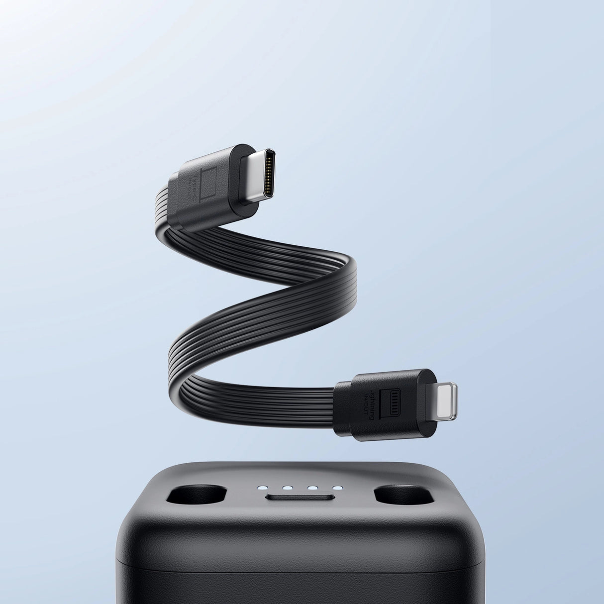 Joyroom JR-W13 5000mAh Wireless Power Bank til Apple Watch + USB-C og Lightning Sort