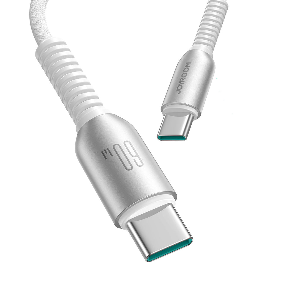 Joyroom S-A51 Cutting-Edge Series 60W USB-C - USB-C kabel 1,2 m - lysgrå