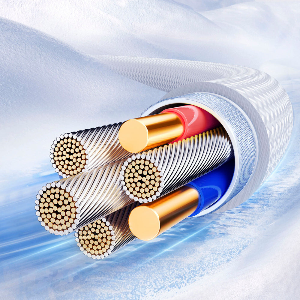 Joyroom S-A42 Crystal-Clear Series 60W USB-C - USB-C kabel 1,2 m - hvid