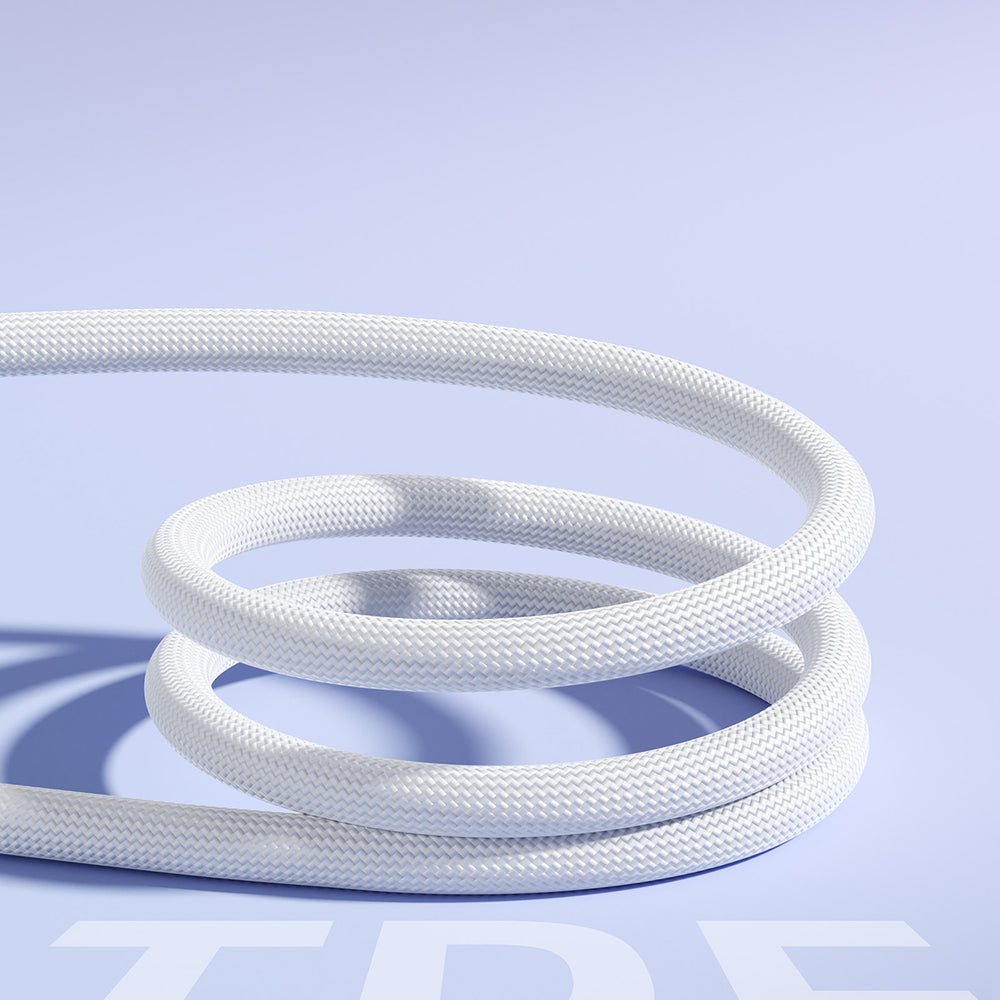 Joyroom S-A42 Crystal-Clear Series 30W USB-C - Lightning kabel 1,2 m - hvid