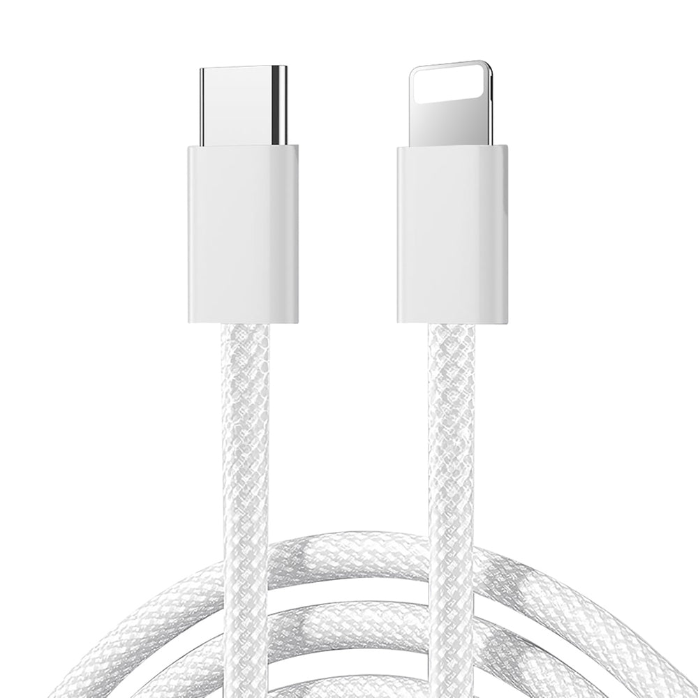 Joyroom S-A45 Ben serie 30W kabel (USB-C - Lightning) flettet 1m - hvid