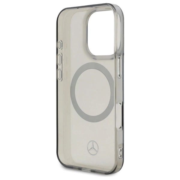Mercedes Silver Ring MagSafe iPhone 16 Pro Max Case - sort