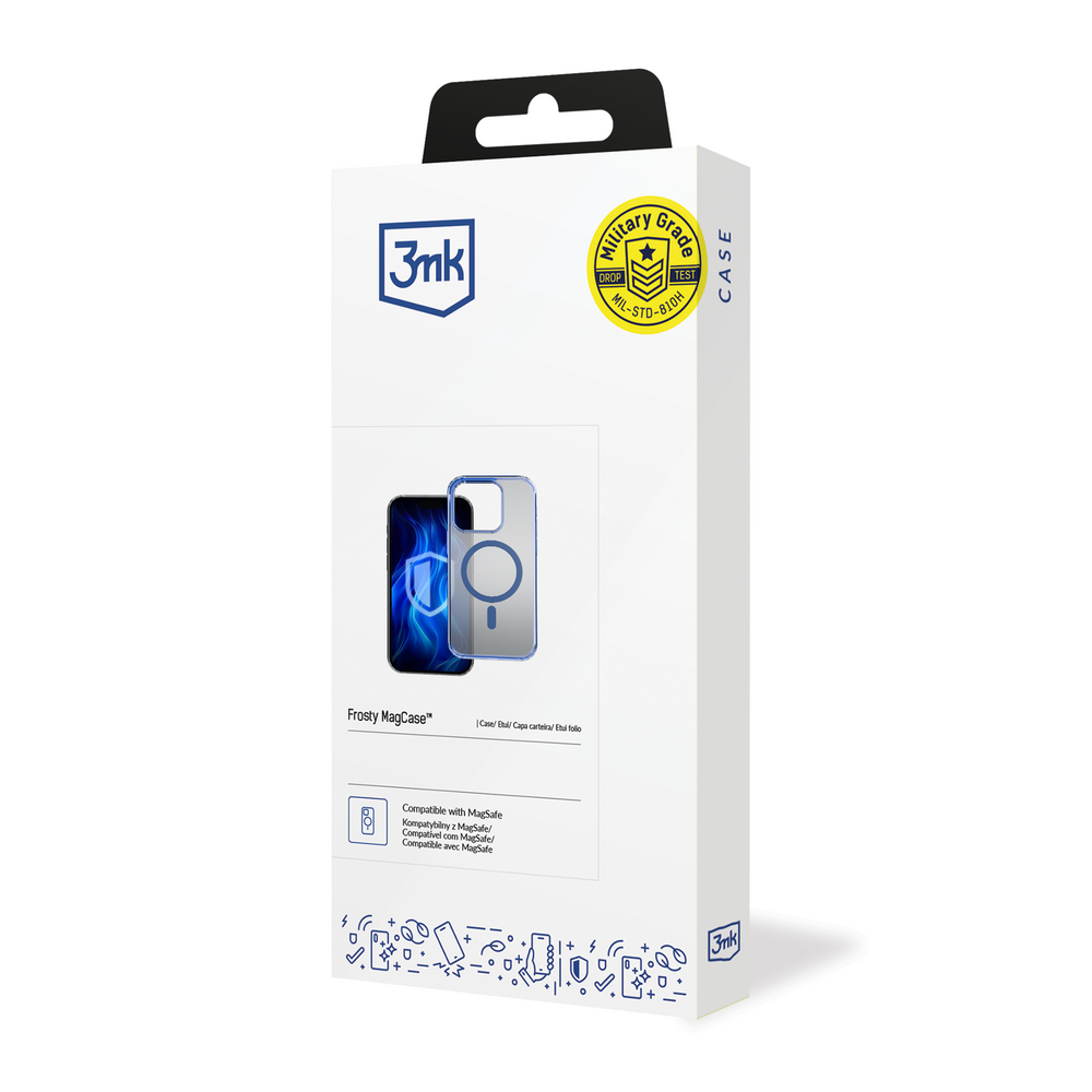 3mk Frosty MagCase Blue Case til Apple iPhone 15 Pro Max - Blå
