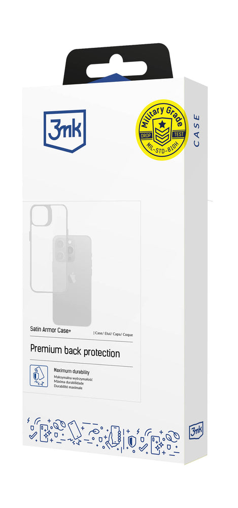 3mk Satin Armor Case+ Grøn til Apple iPhone 16 Pro - gennemsigtig