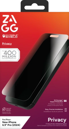 ZAGG InvisibleShield Glass Elite Privacy til iPhone 16 Pro Max