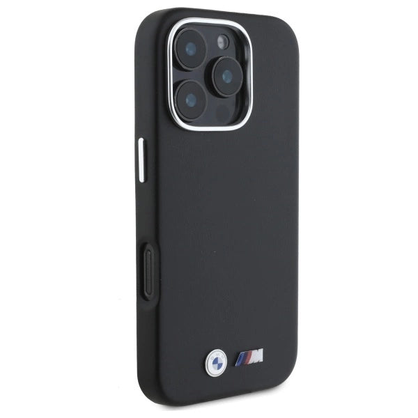 BMW M Smooth Full Wrapped Metal MagSafe Case til iPhone 16 Pro Max - sort