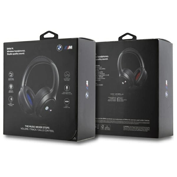 BMW Encmetal Logos Bluetooth ANC Over-Ear Headphones - sort