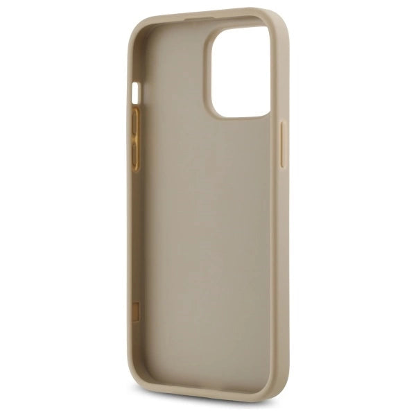 DKNY Quilted Stack Logo iPhone 14 Pro Max Case - Beige