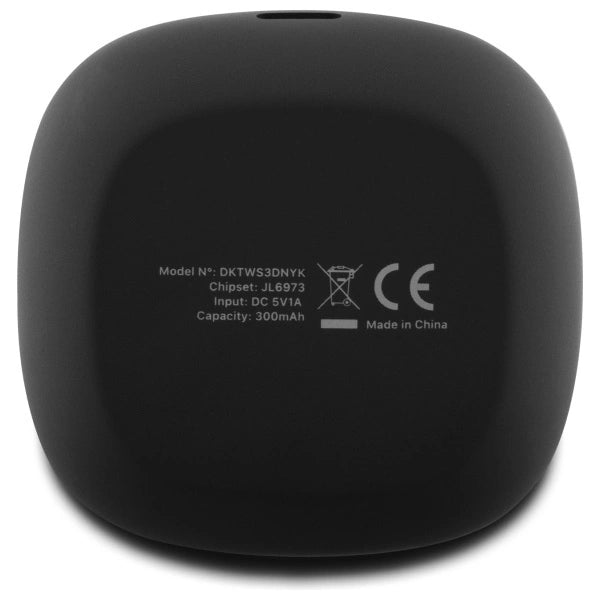 DKNY TWS BT 3D Gummi Matte Finish Bluetooth hovedtelefoner - sort