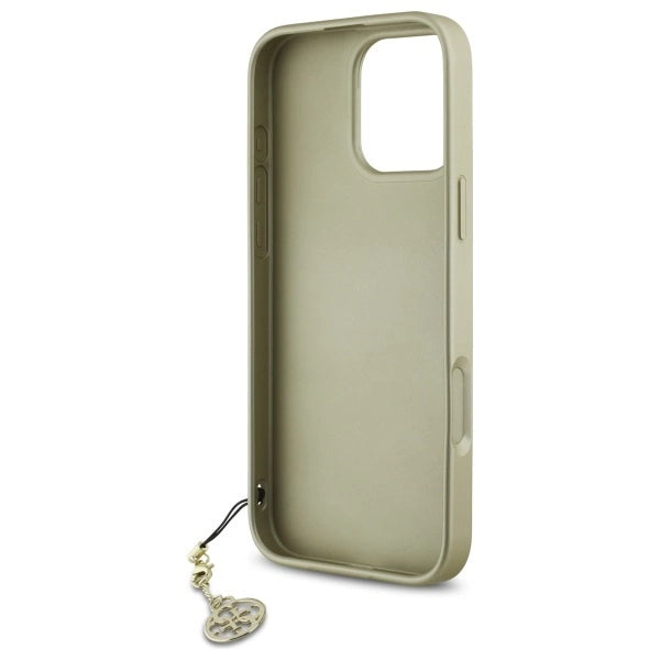 Guess 4G Charms Collection case til iPhone 16 Pro - brun