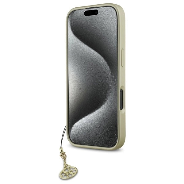 Guess 4G Charms Collection-hylster til iPhone 16 Pro - sort