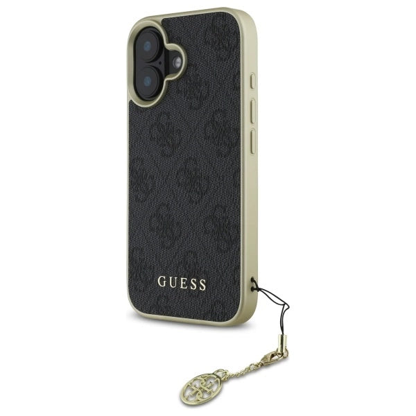 Guess 4G Charms Collection æske til iPhone 16 Plus - sort