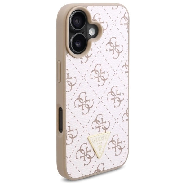 Guess ny 4G Triangle Case til iPhone 16 Plus - hvid