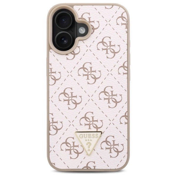 Guess ny 4G Triangle Case til iPhone 16 Plus - hvid