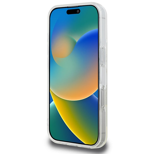 Guess IML Glitter Circle MagSafe Case til iPhone 16 Pro Max - klar