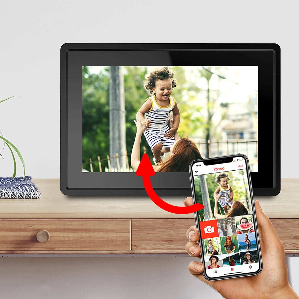 Denver Frame PFF-1021B 10.1" Digitalt ramme - sort