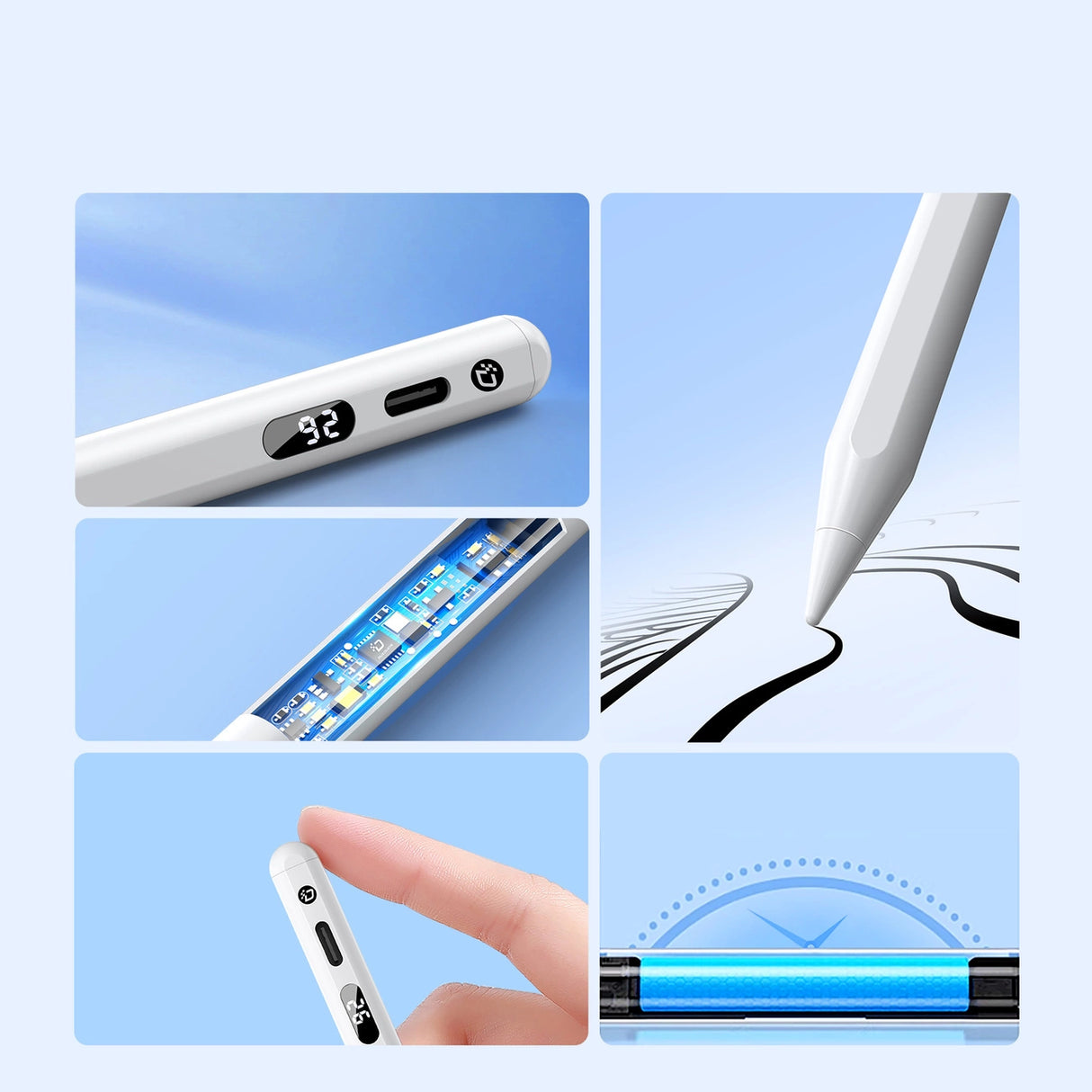 Dux Ducis Stylus Pen SP-02 til Apple iPad - hvid