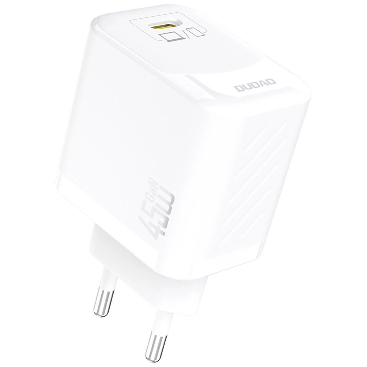 Dudao A28 45W GaN USB-C Wall Charger - hvid