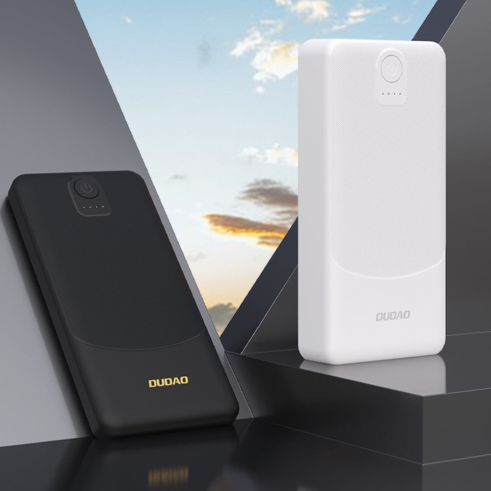 Powerbank Dudao K10 10000mAh 2.4A 2 x USB-A - sort