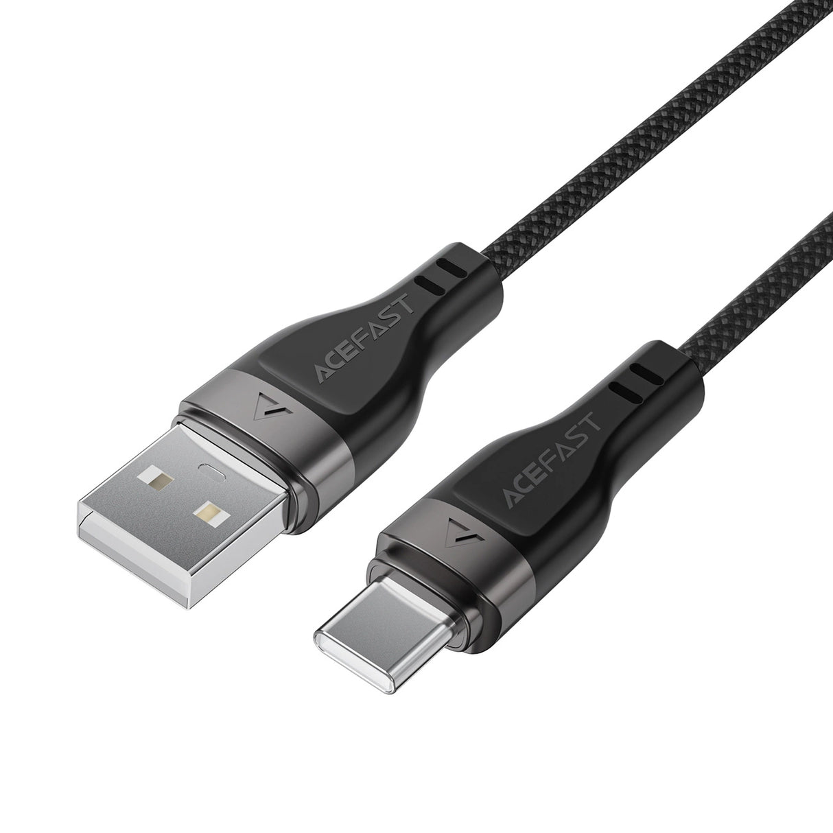 Acefast C11-04 USB-A - USB-C 3A Kabel 1,2 m Magnetisk Tråd - sort
