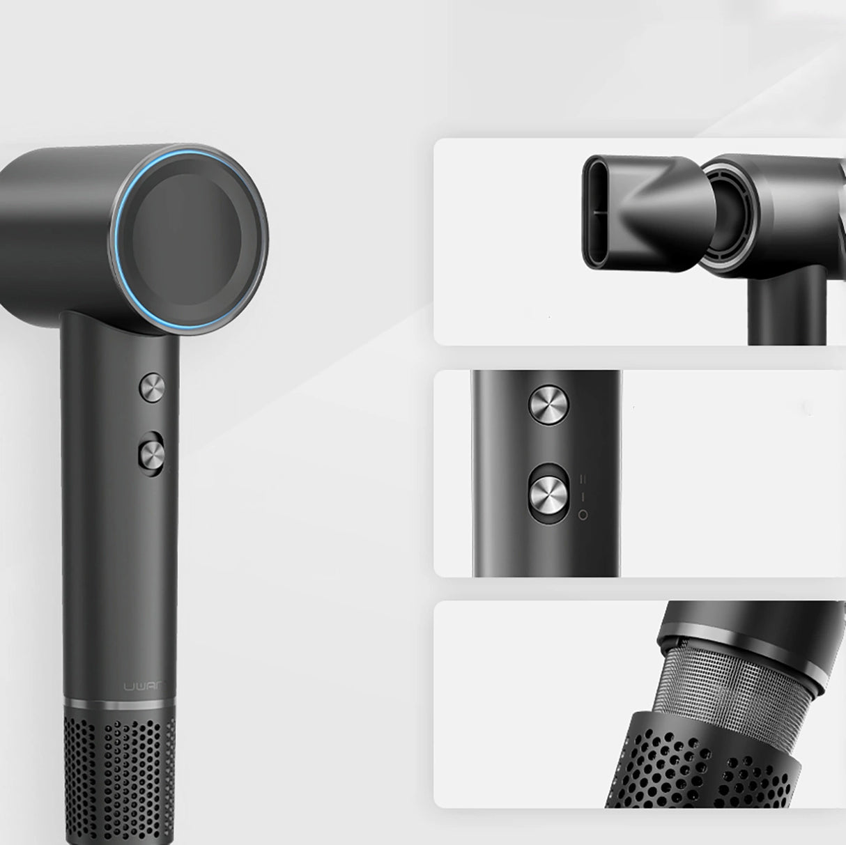 UWANT H100 hårtørrer - grå