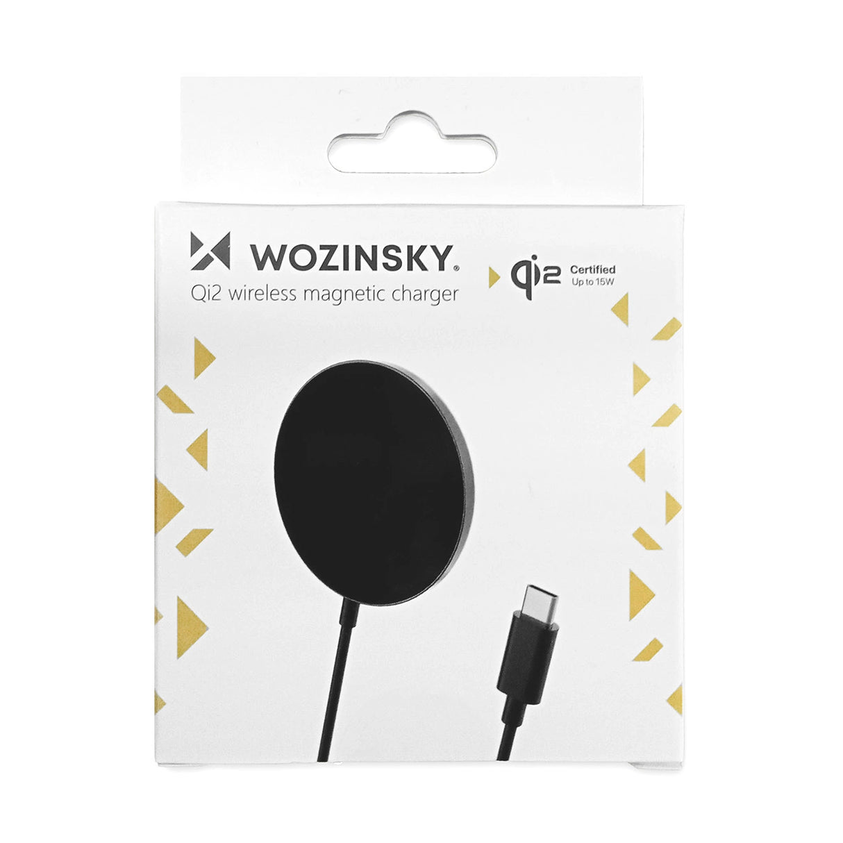 Wozinsky 15W trådløs Qi2 induktiv oplader - sort