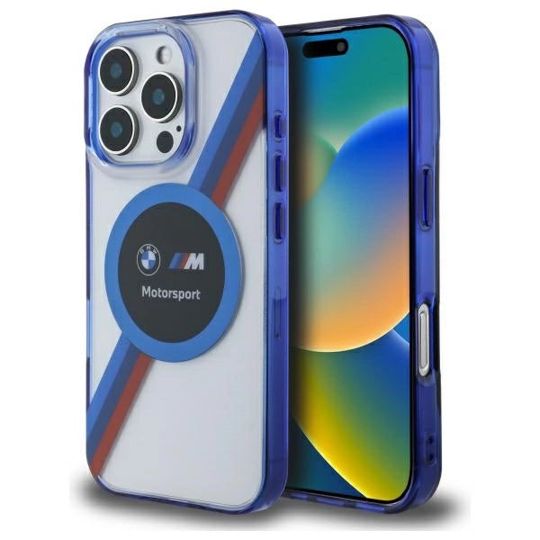 BMW BMHMP16X23HTPUT iPhone 16 Pro Max 6.9" gennemsigtig hardcase Motosport IML Circle MagSafe