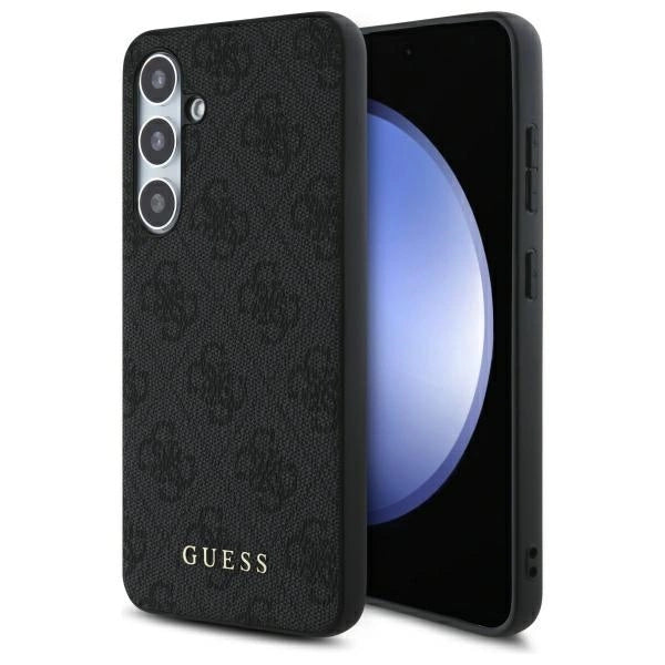 Guess GUHCS24FEG4GFGR S24 FE S721 grå/grå hardcase 4G Metal Gold Logo