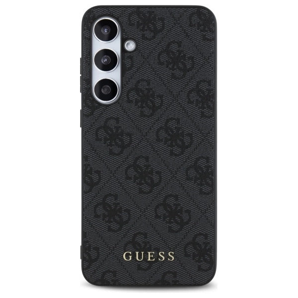 Guess GUHCS24FEG4GFGR S24 FE S721 grå/grå hardcase 4G Metal Gold Logo