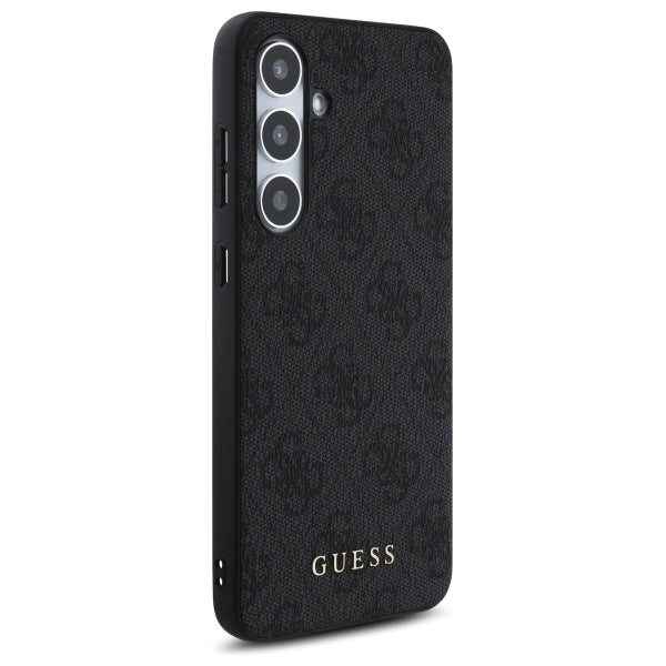Guess GUHCS24FEG4GFGR S24 FE S721 grå/grå hardcase 4G Metal Gold Logo