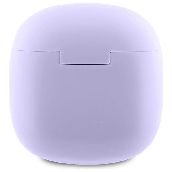 Guess Bluetooth-hovedtelefoner GUTWSJ14ESGU TWS + docking station lilla/lila Printet klassisk logo