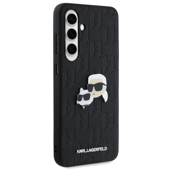 Karl Lagerfeld KLHCS24FEPGKLKCPK Sam S24 FE S721 black/black hardcase Monogram Karl&Chaoupette Head Pin