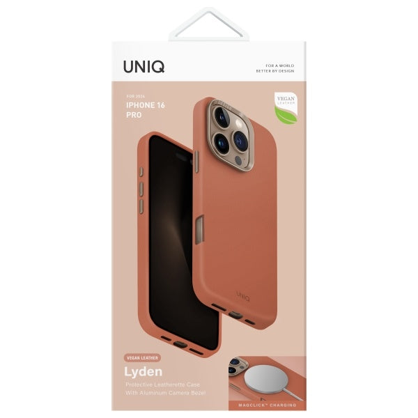 Uniq Lyden iPhone 16 Pro 6.3 Magclick opladning terrakotta