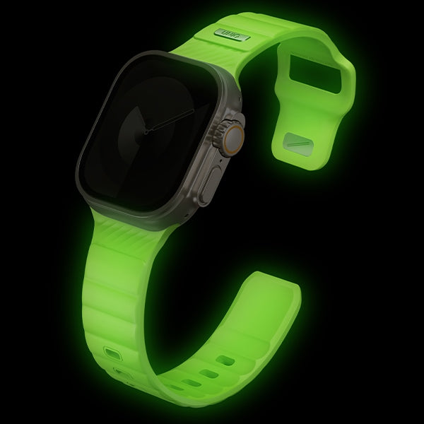 Uniq Stride SE Apple Watch rem 42/41/40mm FKM Gummi Strap lume
