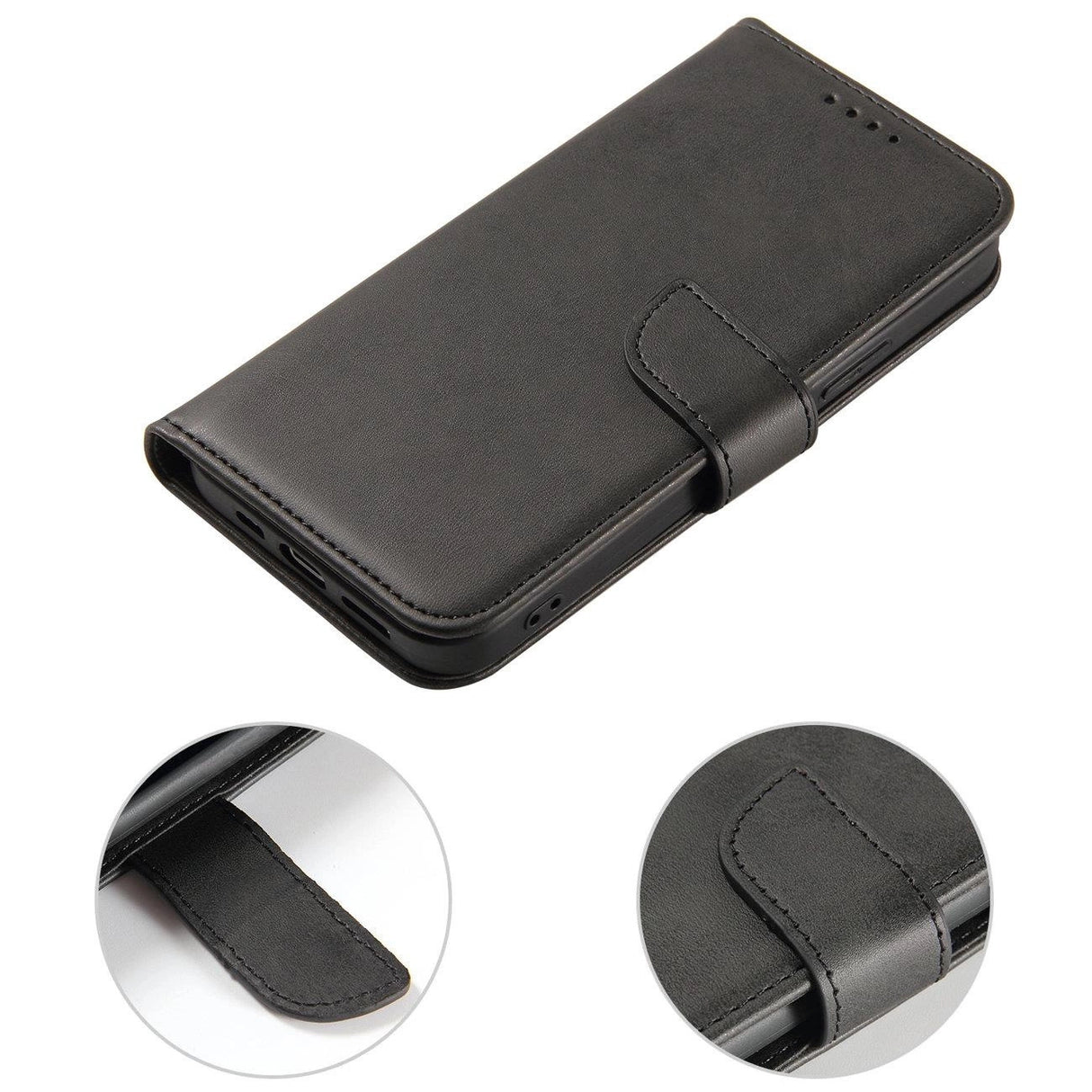 Magnet Case with Flip for Samsung Galaxy S25 - Black