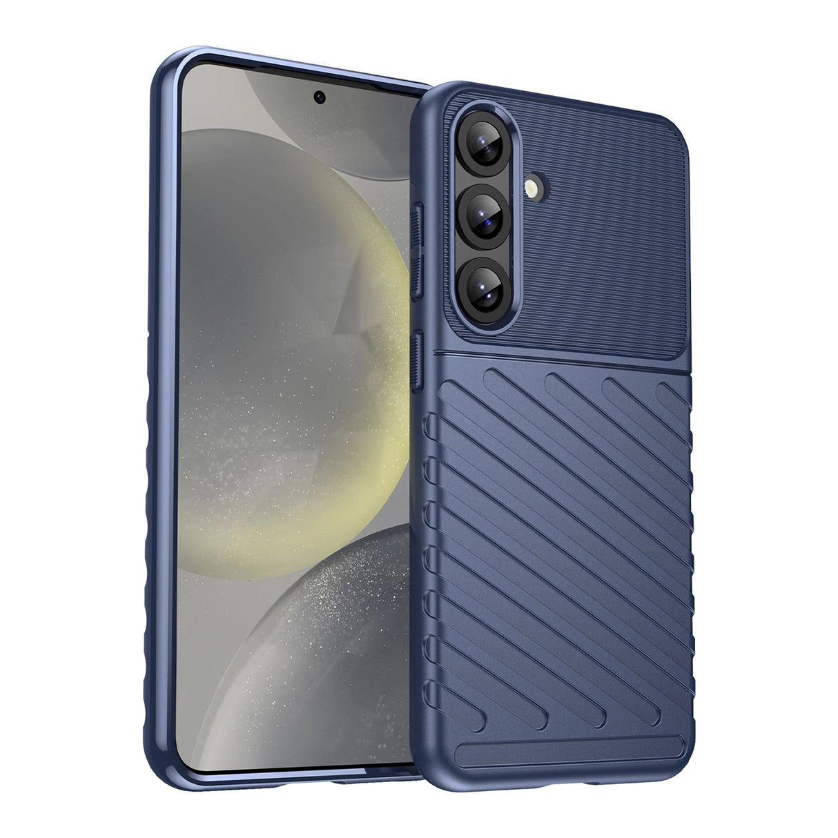 Thunder Case til Samsung Galaxy S25+ Silicone Armored Cover - Blå