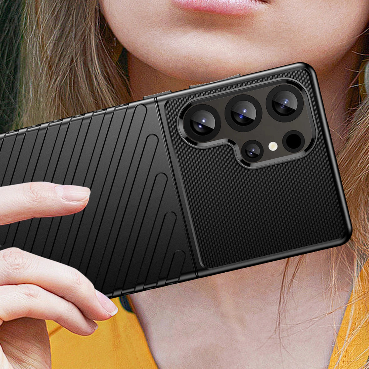 Thunder Case Samsung Galaxy S25 Ultra Silicone Armored Case - sort