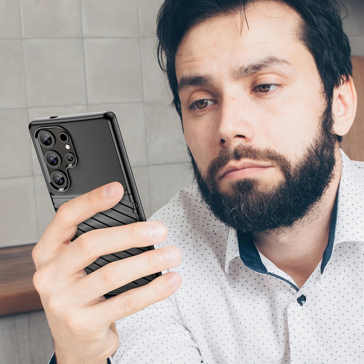 Thunder Case Samsung Galaxy S25 Ultra Silicone Armored Case - sort