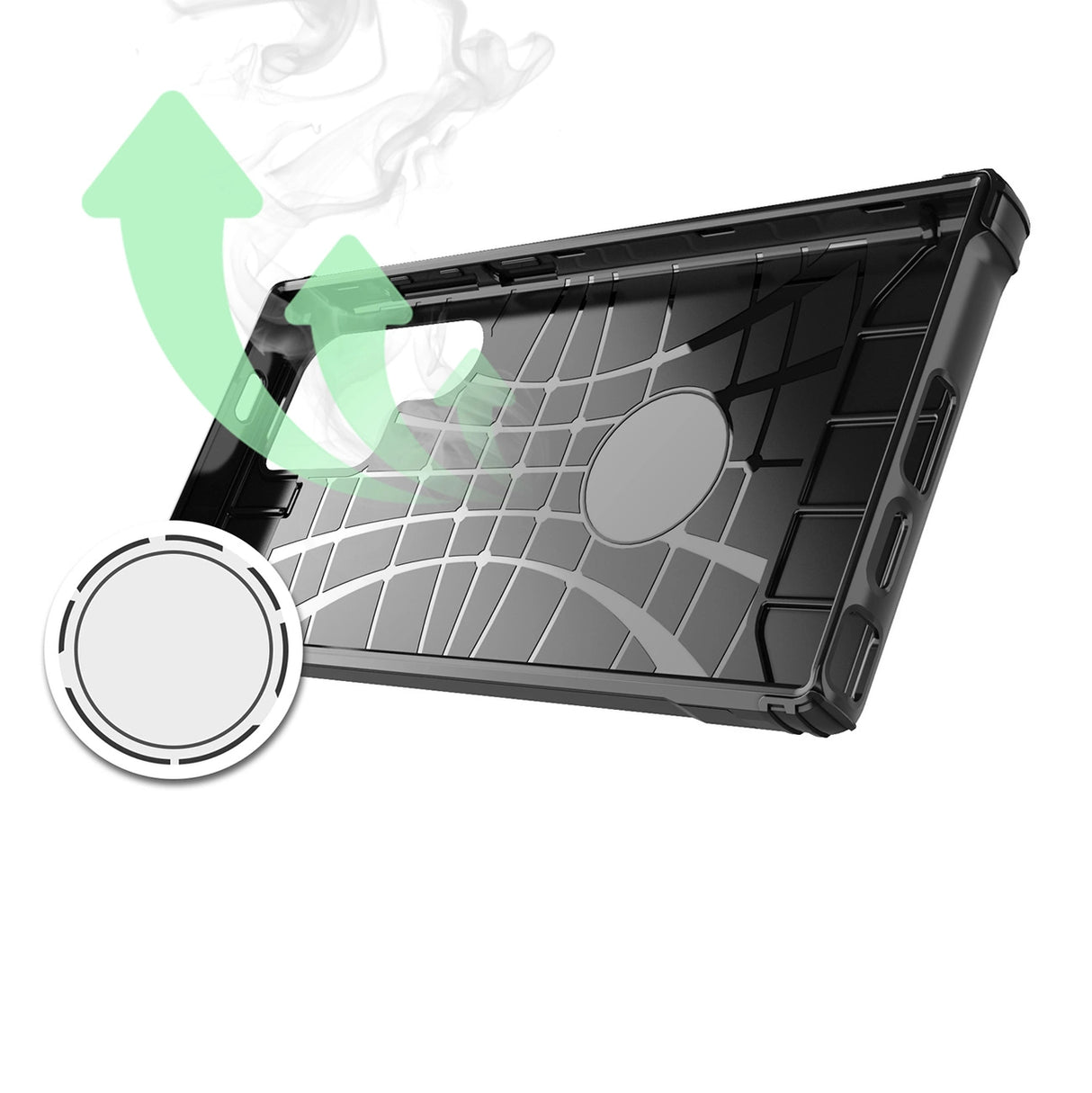 Hybrid Armor Case til Samsung Galaxy S25 Ultra Armored Hybrid Case - sort