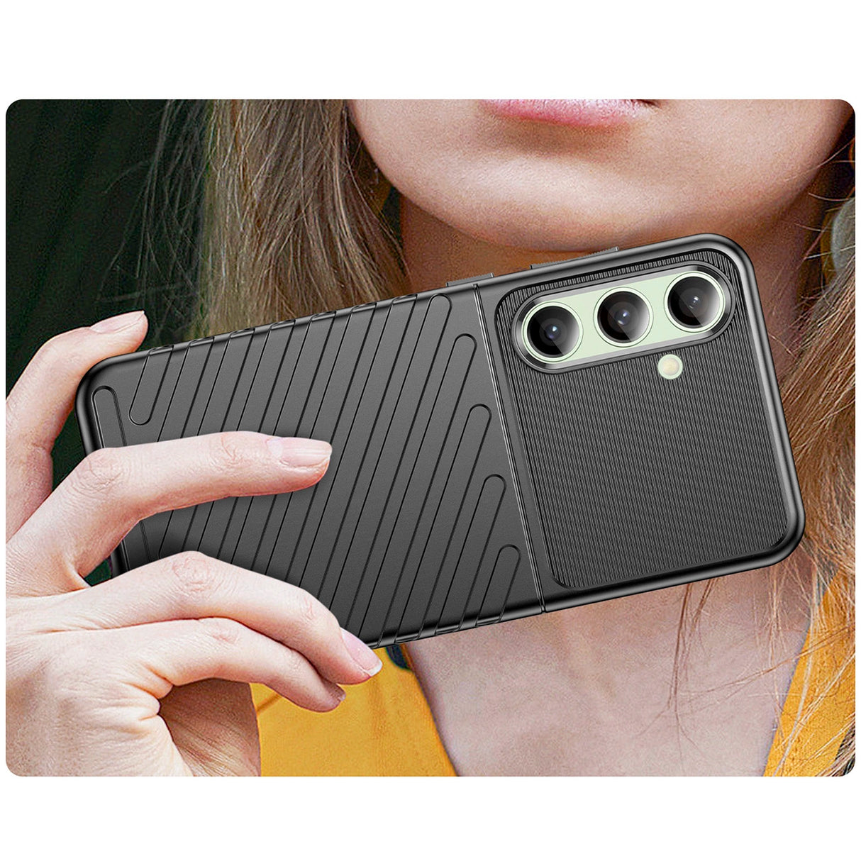 Thunder Case til Samsung Galaxy S24 FE - sort