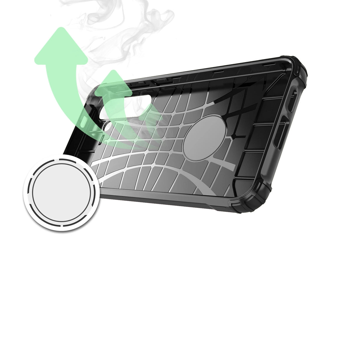 Hybrid Armor Case til Samsung Galaxy S24 FE Armored Hybrid Case - sort