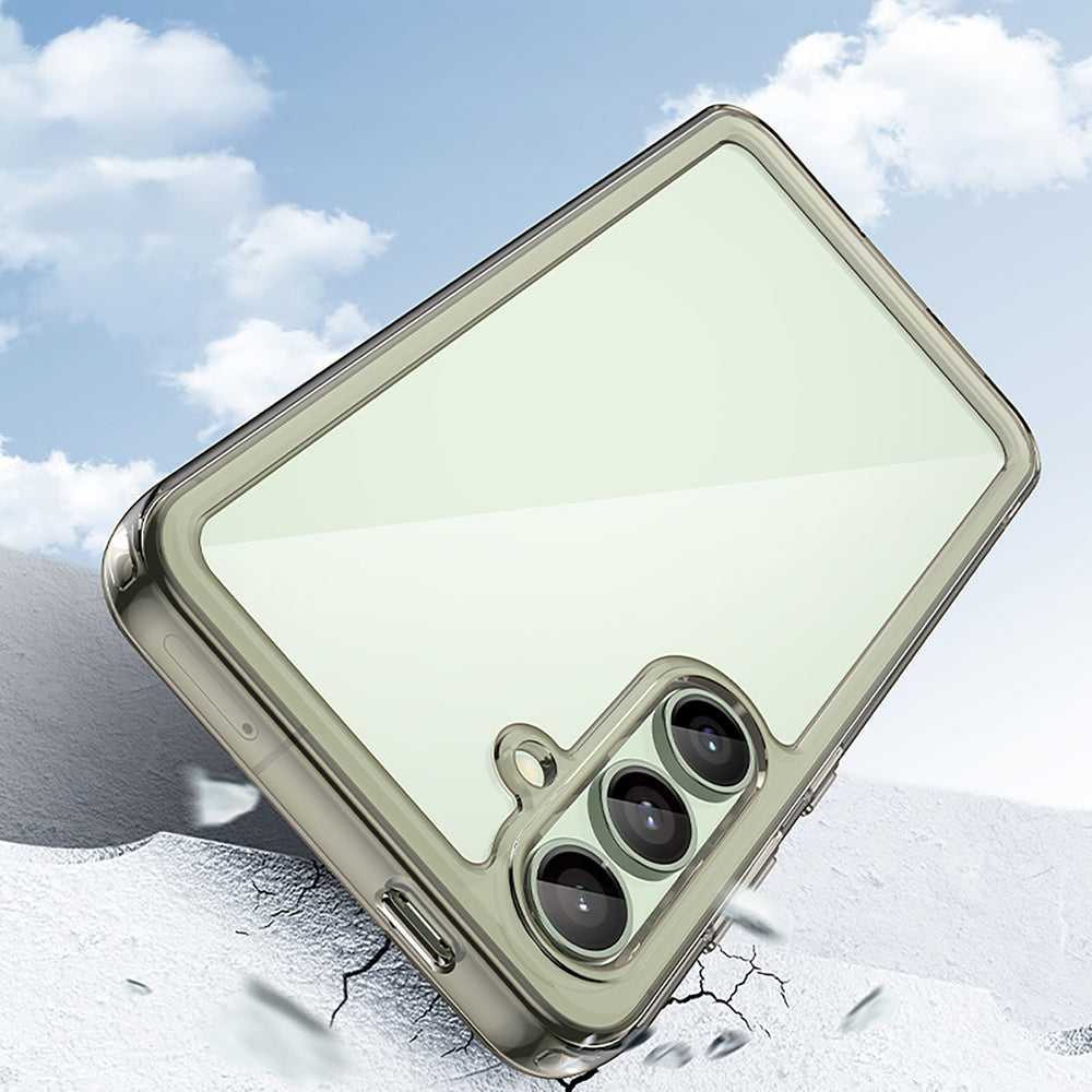 Outer Space Case med gelramme til Samsung Galaxy S24 FE - Clear Black