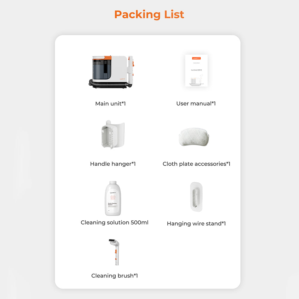 UWANT B200-SE 12000Pa 450W vaskestøvsuger - hvid