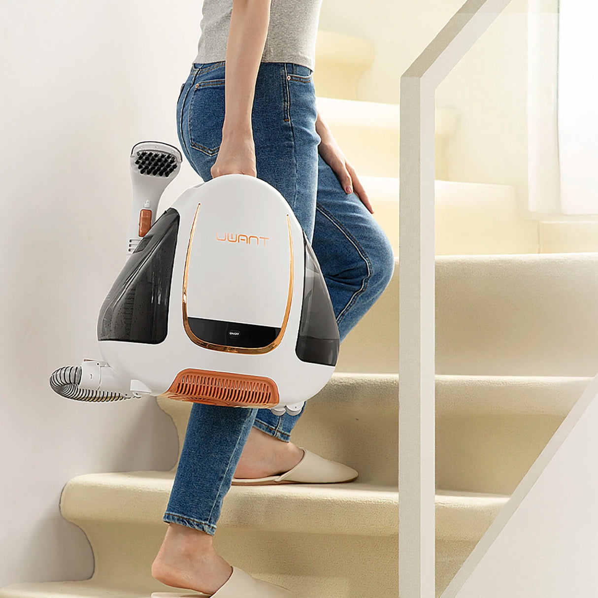 UWANT B100-S 12000Pa 450W vaskestøvsuger - hvid