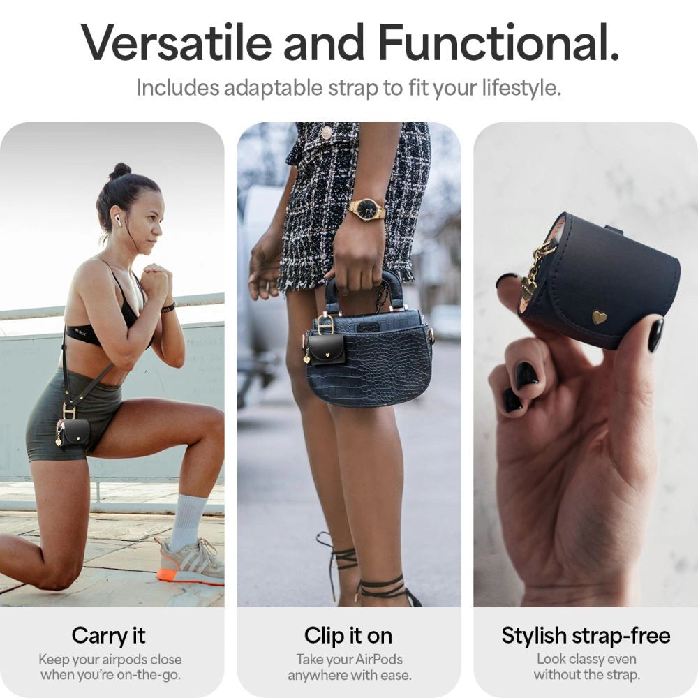 Spigen Cyrill Mini Bag for AirPods 4 - Black