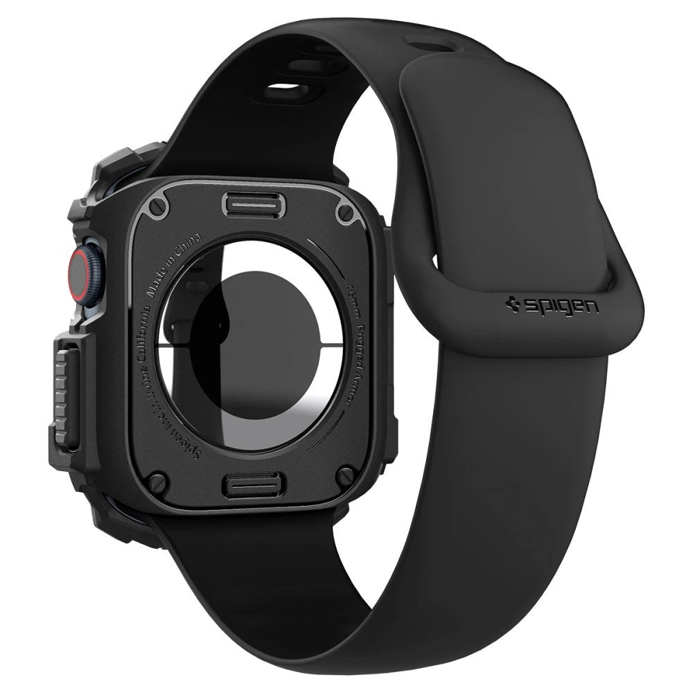 Spigen Rugged Armor Case for Apple Watch 10 46mm - Black