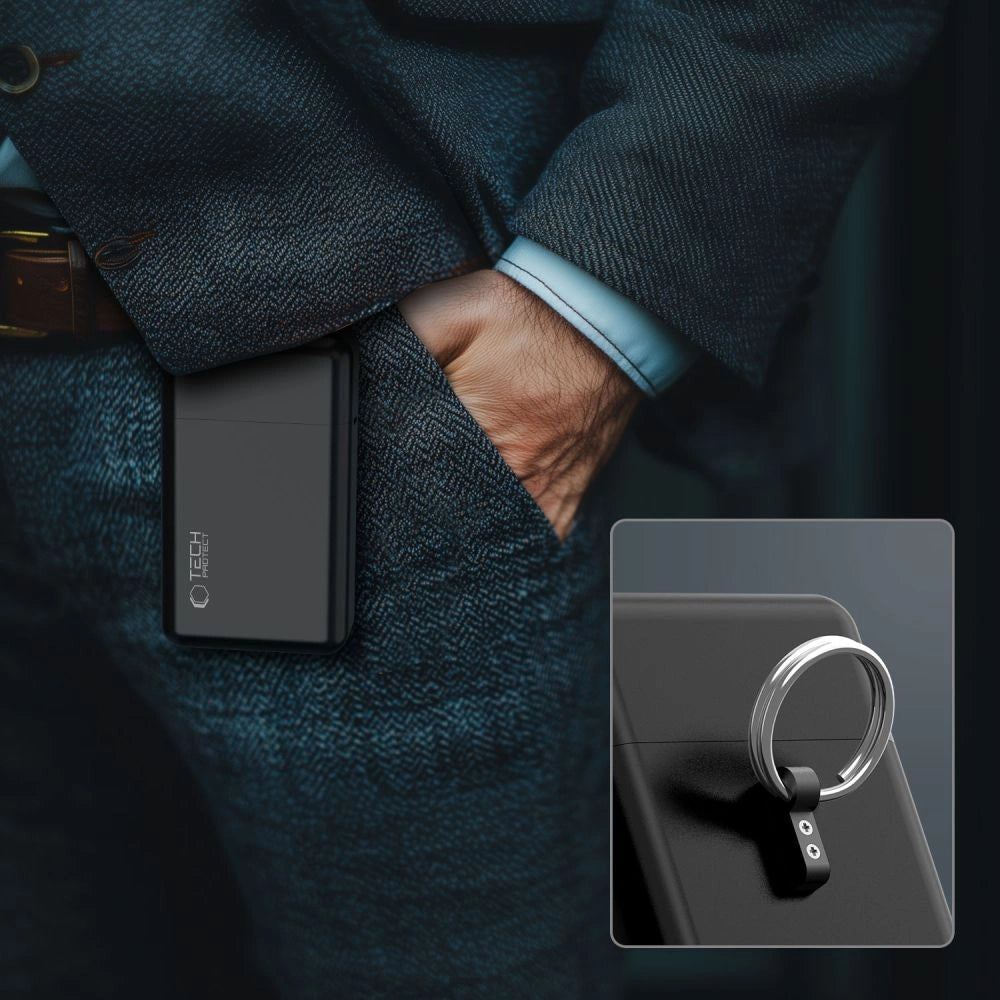 Tech-Protect KLR200 Metal Car Key Case RFID Blocking - Black