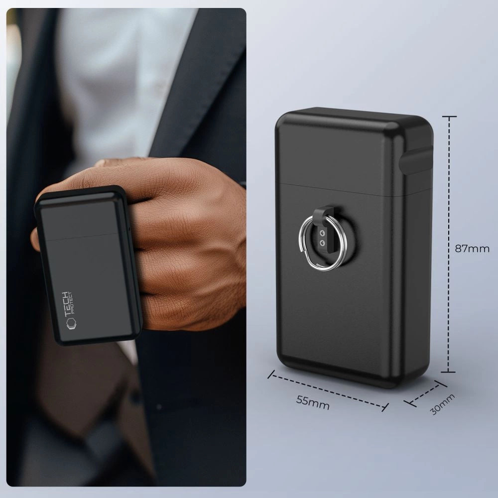 Tech-Protect KLR200 Metal Car Key Case RFID Blocking - Black